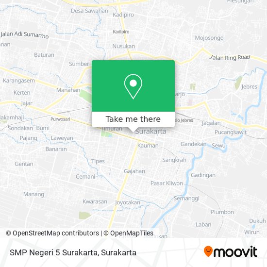 SMP Negeri 5 Surakarta map
