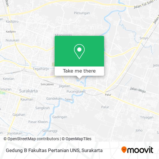 Gedung B Fakultas Pertanian UNS map