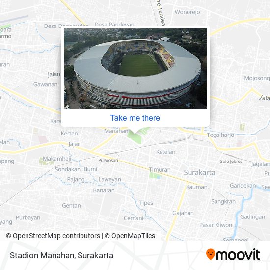 Stadion Manahan map