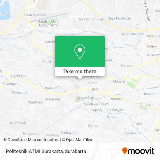 Politeknik ATMI Surakarta map