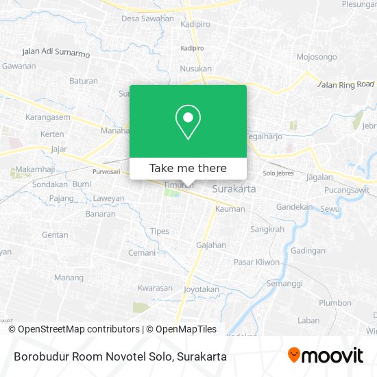 Borobudur Room Novotel Solo map