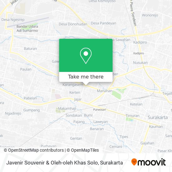 Javenir Souvenir & Oleh-oleh Khas Solo map