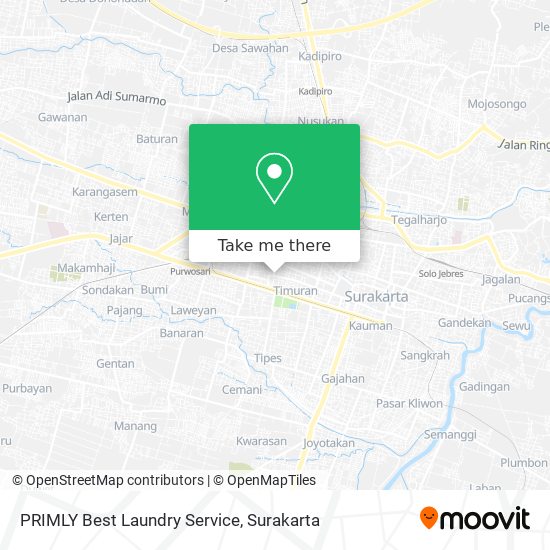 PRIMLY Best Laundry Service map