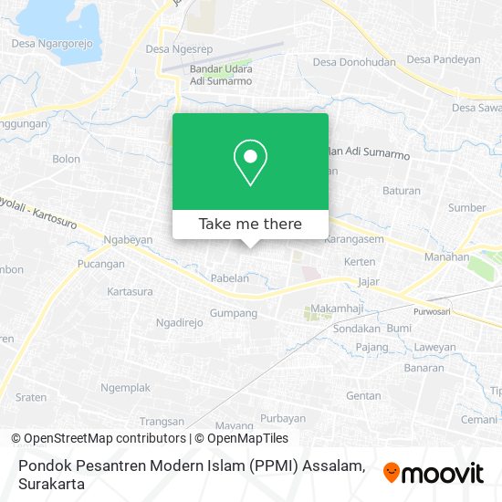Pondok Pesantren Modern Islam (PPMI) Assalam map