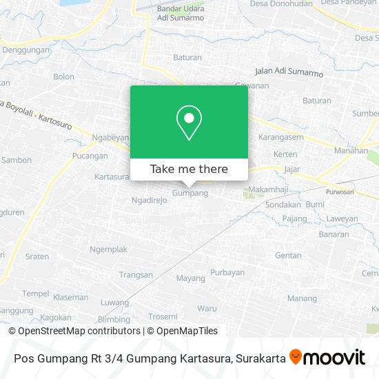 Pos Gumpang Rt 3 / 4 Gumpang Kartasura map
