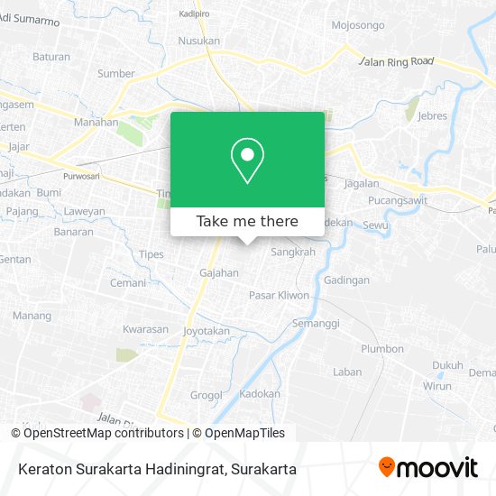 Keraton Surakarta Hadiningrat map