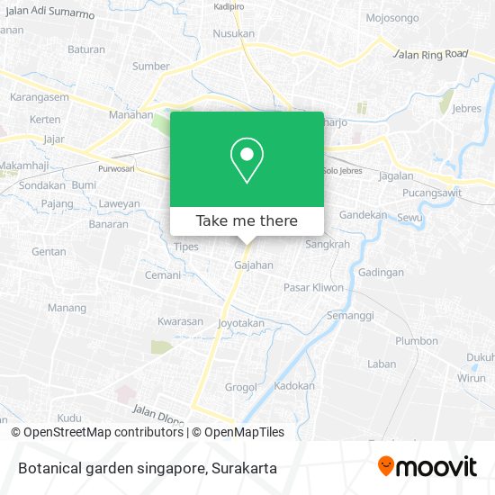Botanical garden singapore map