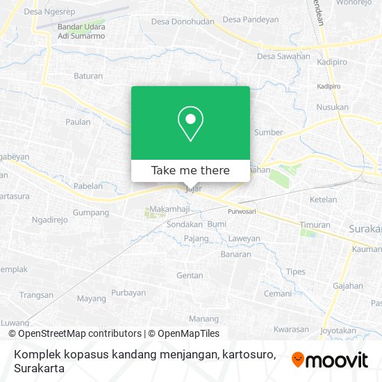 Komplek kopasus kandang menjangan, kartosuro map