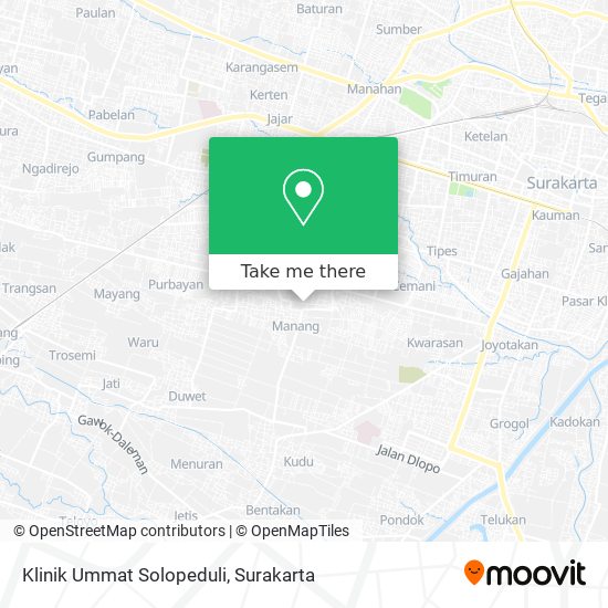 Klinik Ummat Solopeduli map