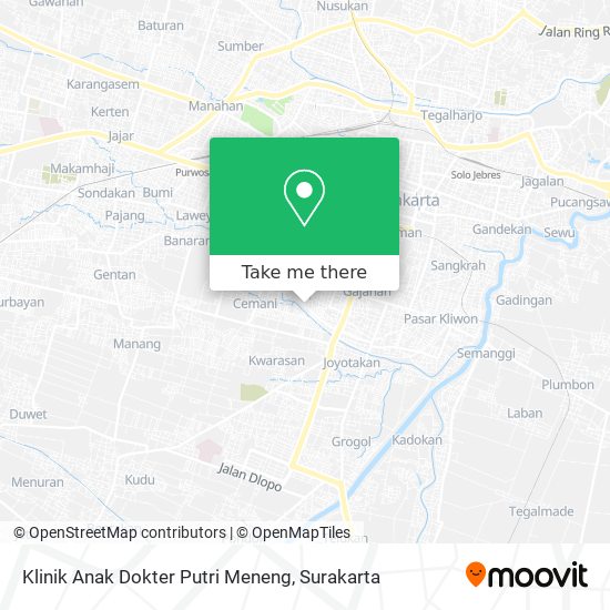Klinik Anak Dokter Putri Meneng map