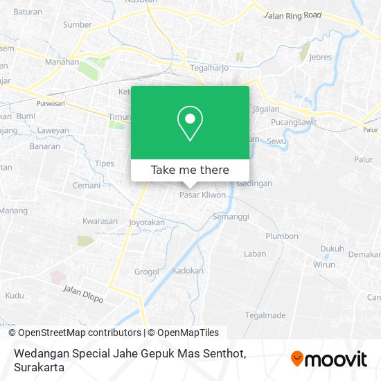 Wedangan Special Jahe Gepuk Mas Senthot map