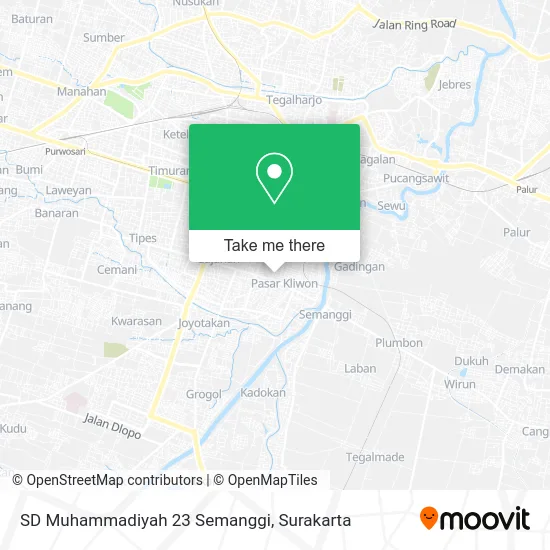 SD Muhammadiyah 23 Semanggi map