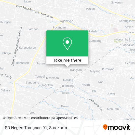 SD Negeri Trangsan 01 map