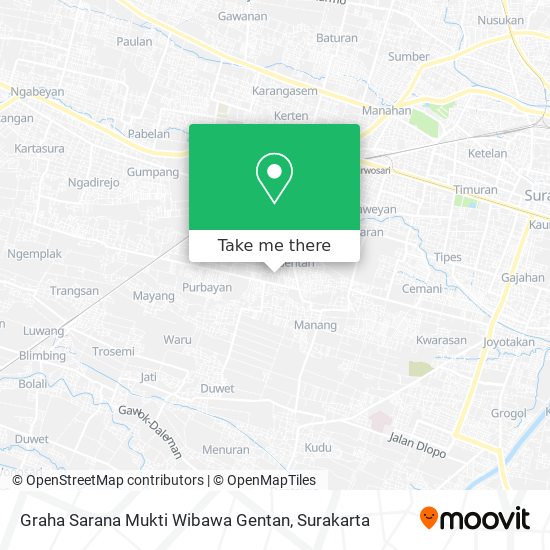 Graha Sarana Mukti Wibawa Gentan map