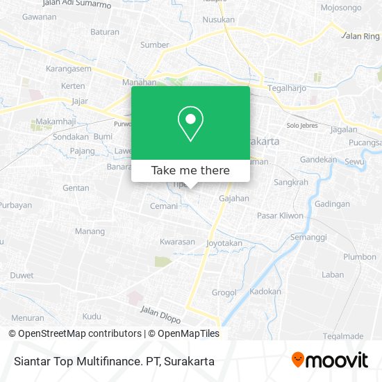 Siantar Top Multifinance. PT map