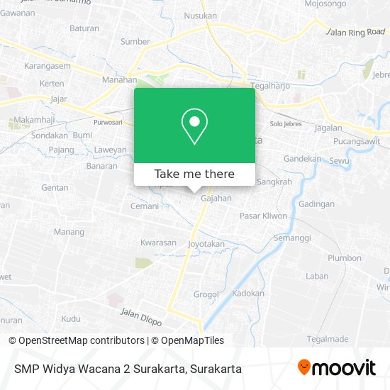 SMP Widya Wacana 2 Surakarta map