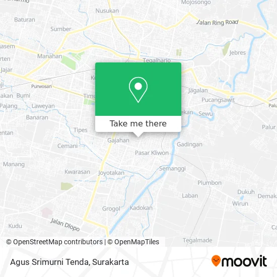 Agus Srimurni Tenda map