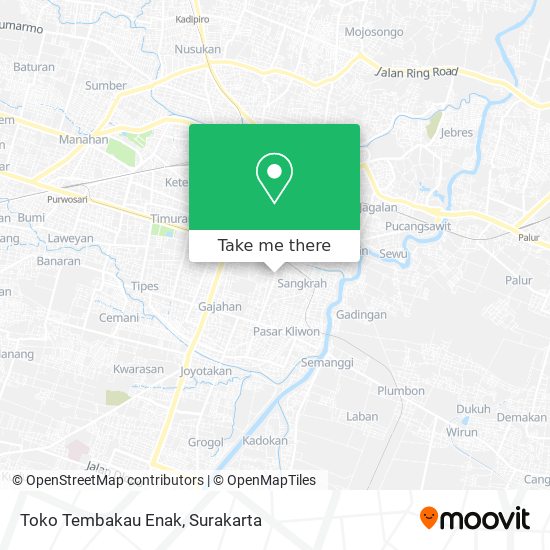 Toko Tembakau Enak map