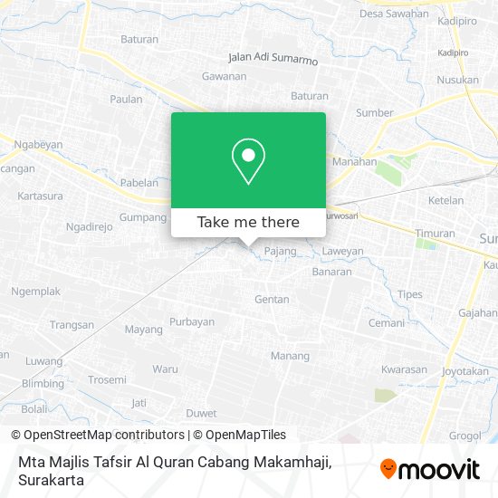 Mta Majlis Tafsir Al Quran Cabang Makamhaji map
