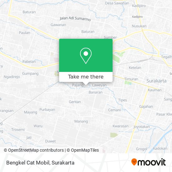 Bengkel Cat Mobil map