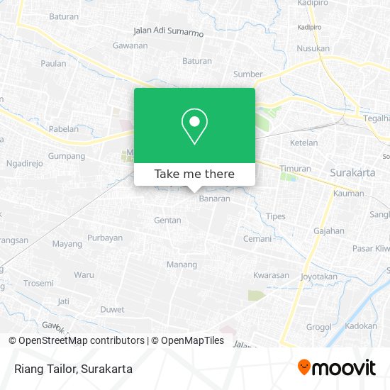 Riang Tailor map