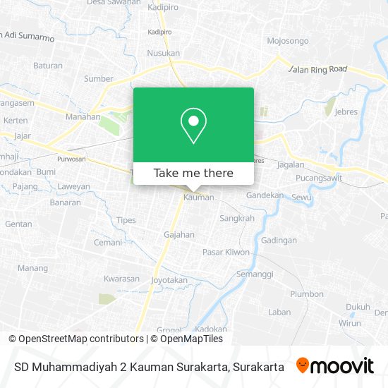 SD Muhammadiyah 2 Kauman Surakarta map