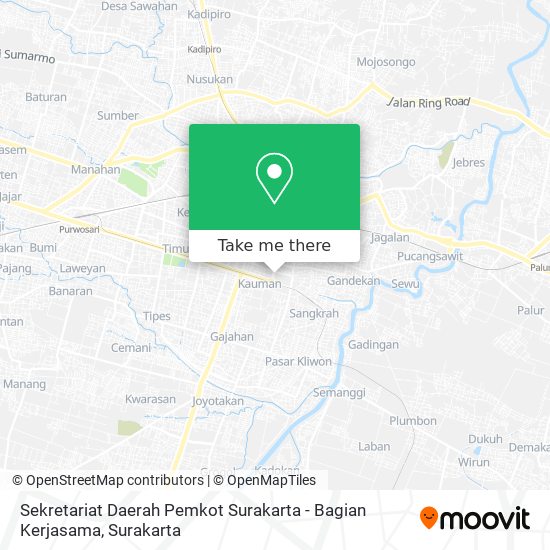 Sekretariat Daerah Pemkot Surakarta - Bagian Kerjasama map