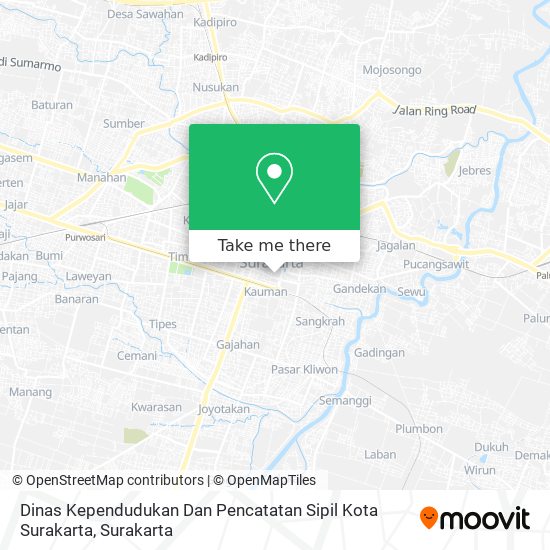 Dinas Kependudukan Dan Pencatatan Sipil Kota Surakarta map