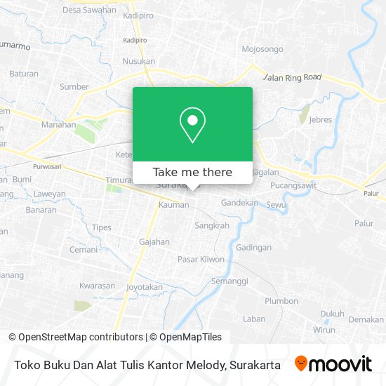 Toko Buku Dan Alat Tulis Kantor Melody map