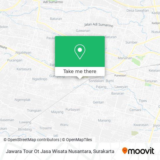 Jawara Tour Ot Jasa Wisata Nusantara map
