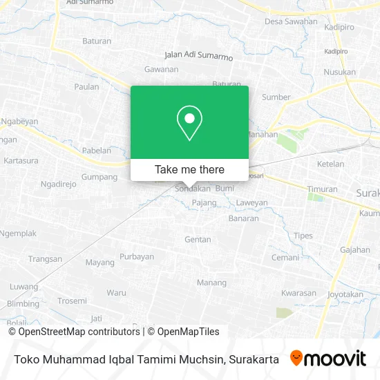 Toko Muhammad Iqbal Tamimi Muchsin map