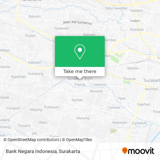 Bank Negara Indonesia map