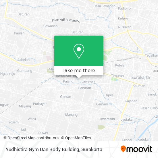 Yudhistira Gym Dan Body Building map