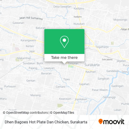 Dhen Bagoes Hot Plate Dan Chicken map