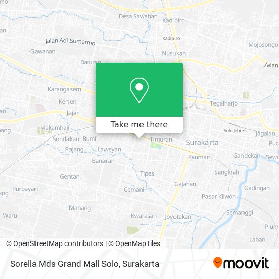 Sorella Mds Grand Mall Solo map