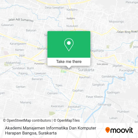 Akademi Manajemen Informatika Dan Komputer Harapan Bangsa map