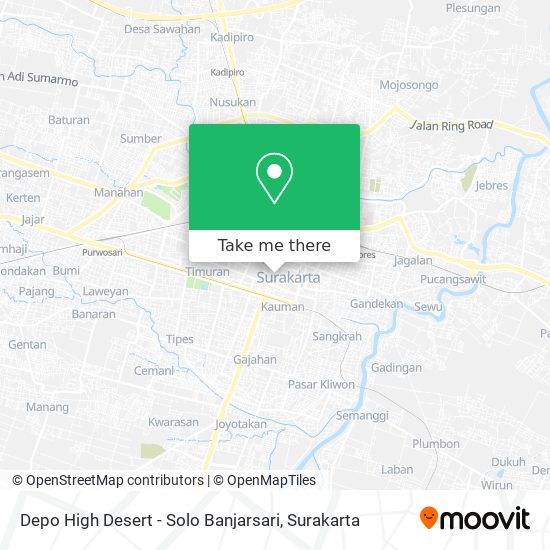 Depo High Desert - Solo Banjarsari map