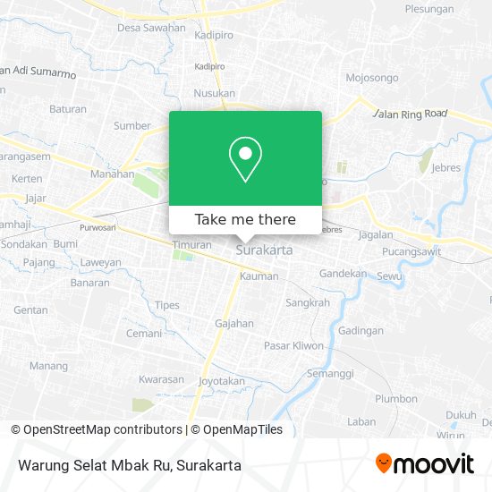 Warung Selat Mbak Ru map