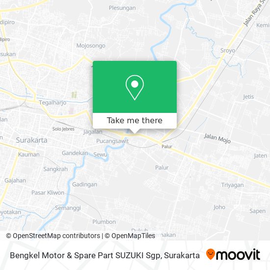 Bengkel Motor & Spare Part SUZUKI Sgp map