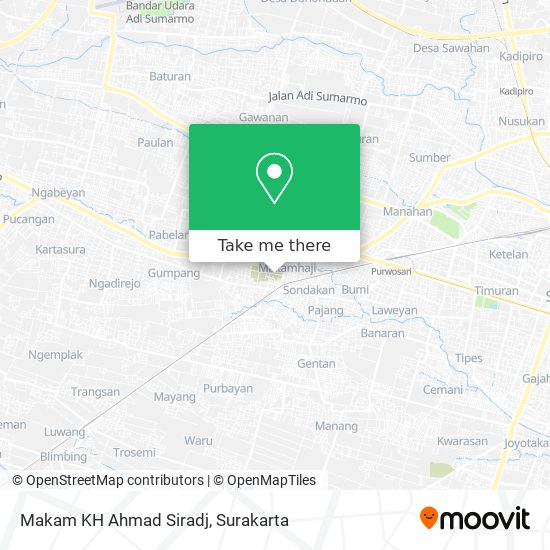 Makam KH Ahmad Siradj map
