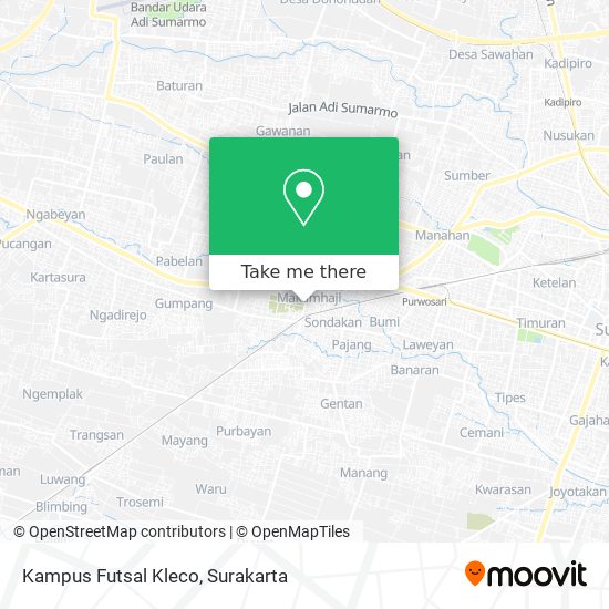 Kampus Futsal Kleco map