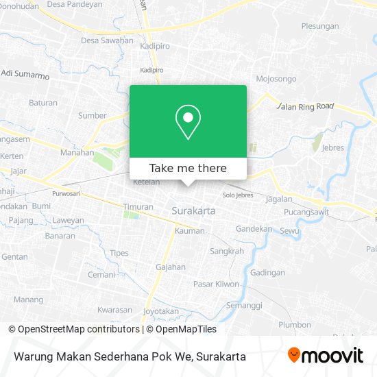 Warung Makan Sederhana Pok We map