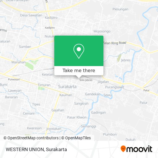 WESTERN UNION map