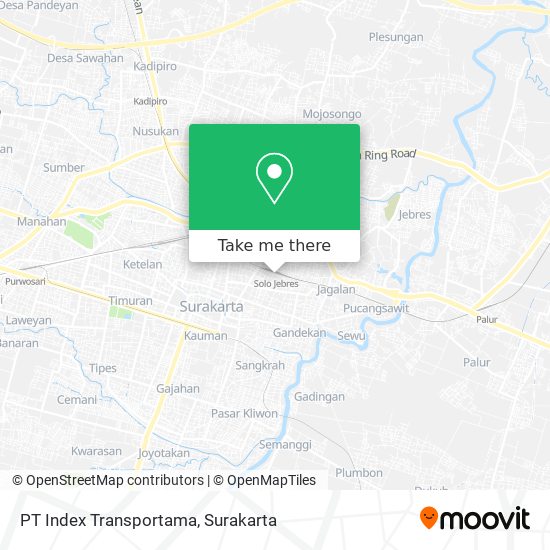 PT Index Transportama map