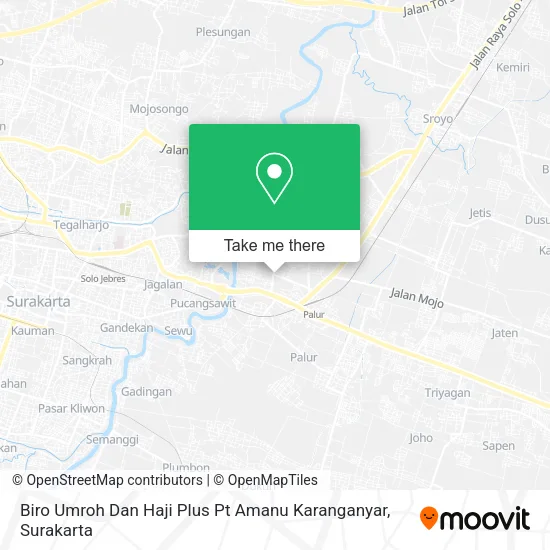 Biro Umroh Dan Haji Plus Pt Amanu Karanganyar map