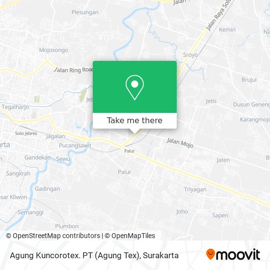 Agung Kuncorotex. PT (Agung Tex) map