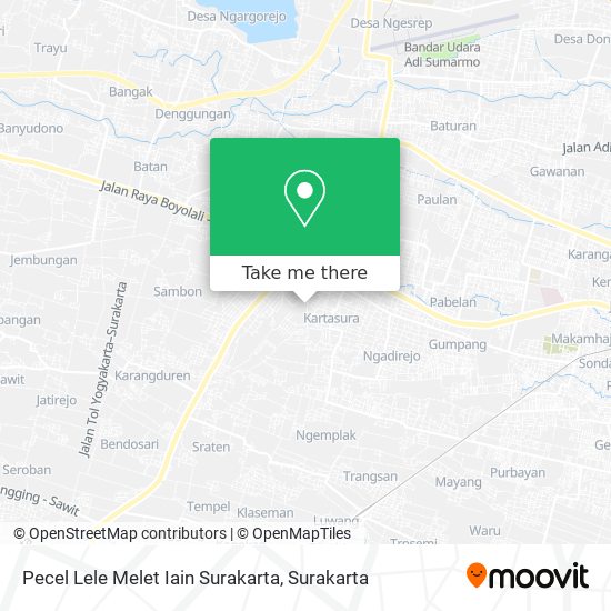 Pecel Lele Melet Iain Surakarta map