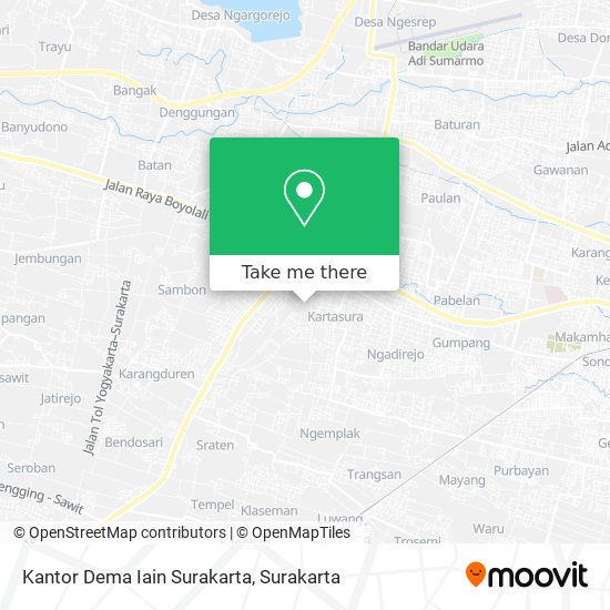 Kantor Dema Iain Surakarta map