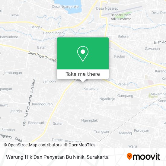 Warung Hik Dan Penyetan Bu Ninik map