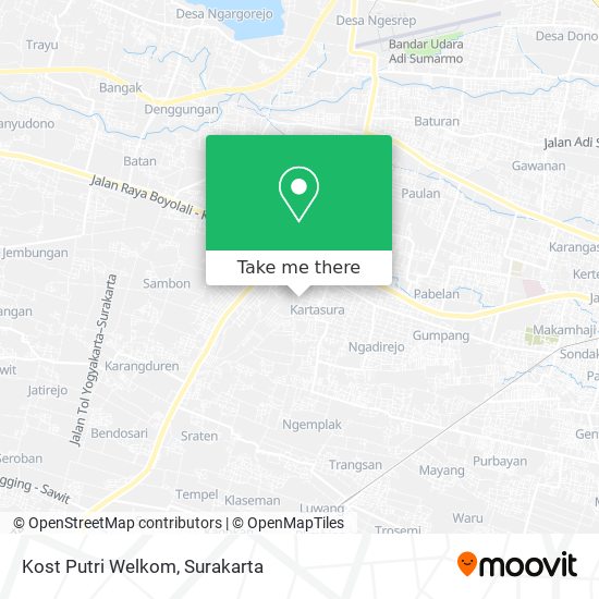 Kost Putri Welkom map